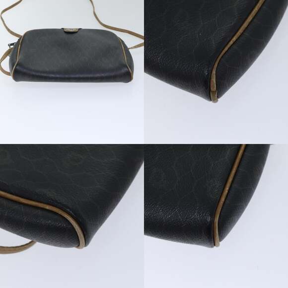 DIOR Honeycomb Canvas Shoulder Bag Pvc Leather Black - Picture 10 of 12